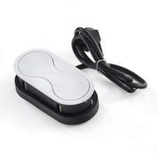 Bloc de 2 prises Eight Affleurant à Encastrer Couleur Blanc