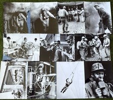 Lot 11 Photo Vintage 1963 D Hauswald Mineurs Pompiers Militaire Masque à Gaz