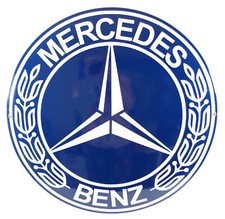 Plaque emaillée MERCEDES 50
