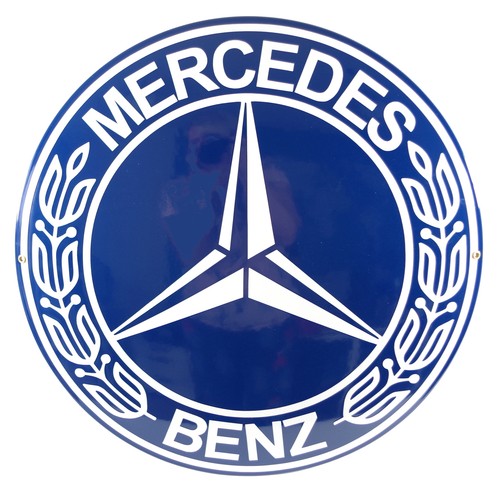 Plaque emaillée mercedes - emaillée, 50