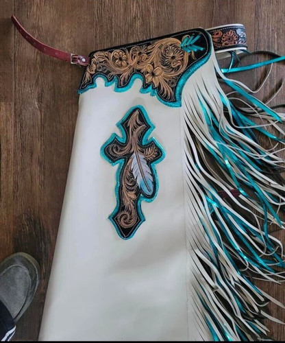 Chape rodéo cuir - rodéo,