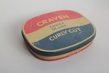 Boite à cigarettes tôle lithographiée Craven Curly cut empire de luxe (66125)