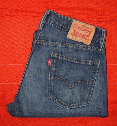Jean levi 514 droit bleu - levi's,