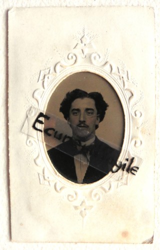 Ferrotype photo jeune homme - ferrotype,