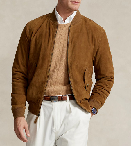 Veste cuir daim - en, marron