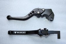 LEVIERS COURTS FREIN EMBRAYAGE SUZUKI GSX-S 1000 GSX-F GSXS GSX-S1000 NOIR LOGO