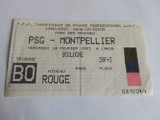 Ticket / billet  PSG - PARIS