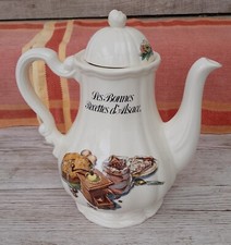 Cafetière faïence bonnes recettes d'Alsace Dietrich Sarreguemines