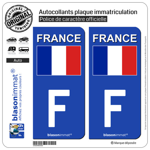 Stickers autocollant plaque - 2,