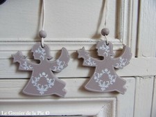 2 décorations de Noël anges