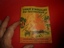 Ancienne Plaquette Aiguilles du Cultivateur à Coudre ou Pour Broderie , Cuir 