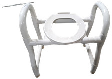 GENERIC PVC BEDSIDE COMMODE @