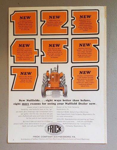 Nuffield tractor advertisement - nuffield,