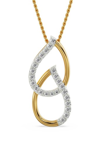 Pendentif diamant naturel rond - diamant,