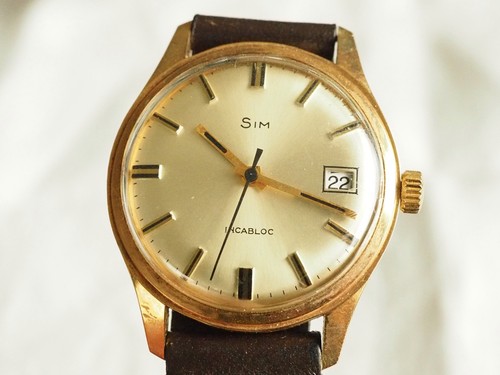 Montre vintage sim incabloc - montre,