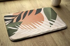 Tapis de Bain Doux Douche Antidérapant 75x45 cm - Abstraction tropicale