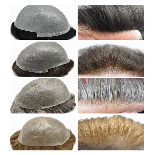 Ultra thin skin mens toupee - thin,
