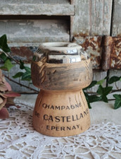 ANCIEN CENDRIER FAIENCE EPERNAY BOUCHON CHAMPAGNE CASTELLANE