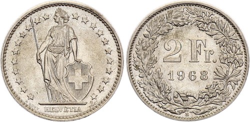 Suisse francs helvetia - francs,