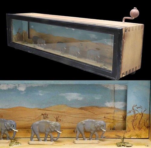 Panorama éléphants 1900 - ÉlÉphants,