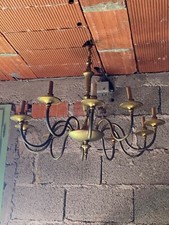 lustre 10 branches en laiton