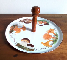 Plat à fromage peint à la main JM Bacon Porcelaine SAMIE union limousine