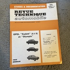 REVUE TECHNIQUE OPEL KADETT OLYMPIA A B COUPÉ RALLYE 12 19 S CARAVAN 1000 1100