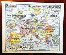 Affiche scolaire carte - affiche,