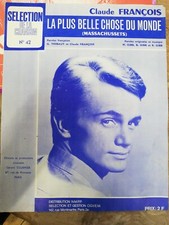 Partition ancienne/Claude Francois/la plus belle chose du monde/old music score