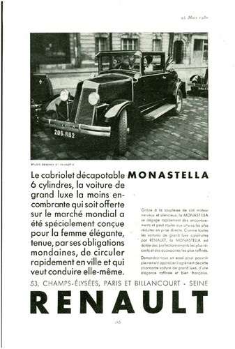Publicité ancienne voiture - ancienne,