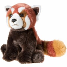 Heunec Animaux menacés panda rouge, doudou, peluche, animal en tissu, 30 cm