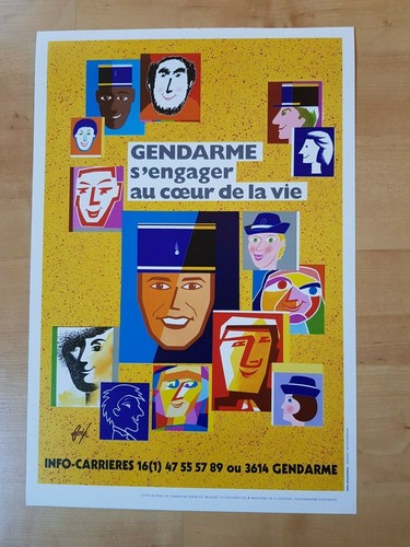 Affiche gendarmerie fore - gendarmerie,