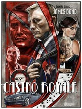 Plaque métal film casino - ,