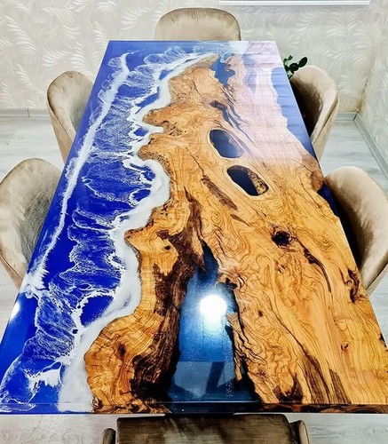 Ocean epoxy resin table - ocean,