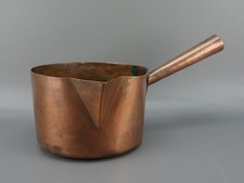 Ancienne casserole en cuivre à sucre ou à chocolat copper chocolate saucepan