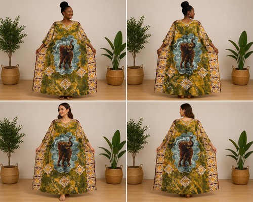 Boubou femme batik wax - batik,