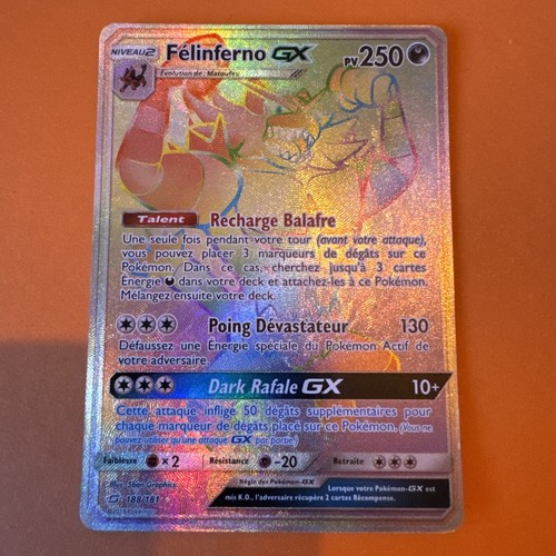 Carte pokémon félinferno - carte, gx