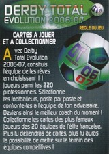 DTinfo1 CARTES A JOUER REGLE DU JEU CARD PANINI DERBY TOTAL 2006-2007