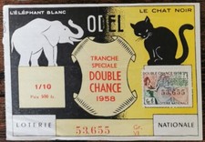 Billet de loterie nationale