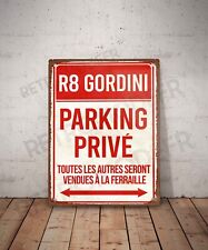 Plaque métal vintage R8