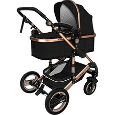 Poussette 3 En 1, Noire - A
