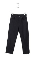 Jean droit en coton noir