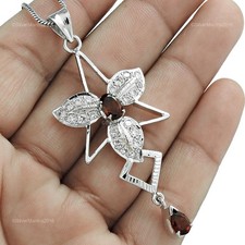 Zircone Solide 925 Argent Sterling Octobre Naissance Noël Cadeau Pendentif