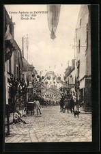 CPA Janville, Comice Agricole 1929, Grande Rue 