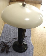 ANCIENNE LAMPE DE BUREAU A CHAMGNION EN BAKELITE NOIR 1930  EN NOIR  EST RARE