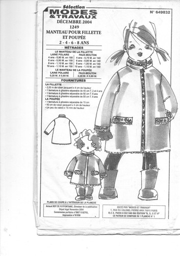 Patron enfant fille - patron, 2004