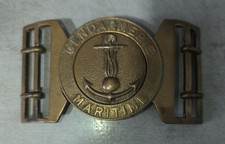 ANCIENNE BOUCLE DE CEINTURON DE GENDARMERIE MARITIME " MLE 42 "