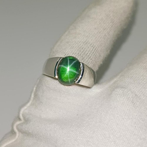 Bague chevalière saphir