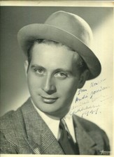 Charles TRENET GRANDE PHOTOGRAPHIE ORIGINALE HARCOURT 30*24 avec AUTOGRAPHE 1941