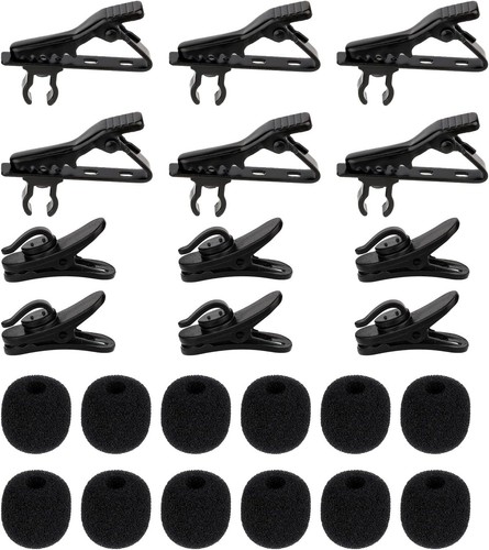 24pcs clips microphone - clips, cravate